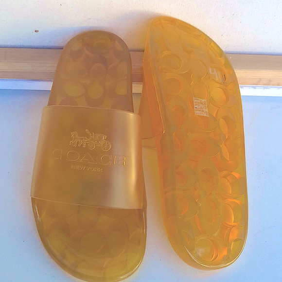 NEW COACH ULYSSA Sandals in Buttercup yellow - Picture 3 of 7